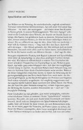 Sprachkultur und Literatur