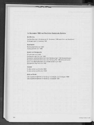 Im September 1992 veröffentlichte Statistische Berichte