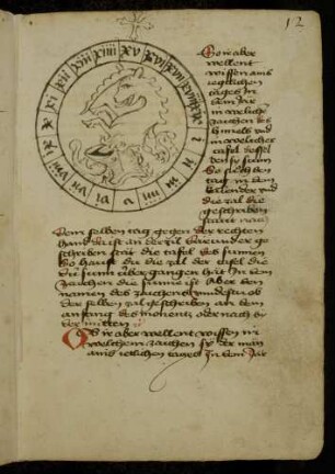 Scheibe: Goldene Zahl; Helm mit Einhorn als Helmzier (Grafen von Croaria)