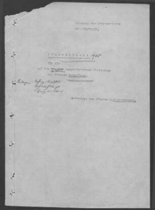 Schopfloch (Lenningen): Pfarrbericht 1938