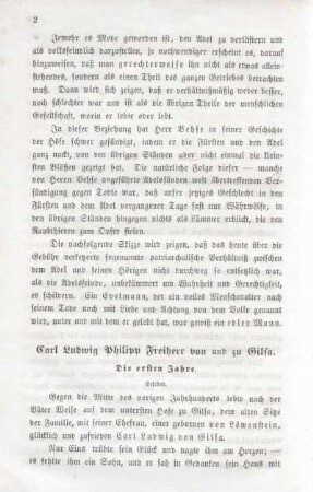 Die ersten Jahre.