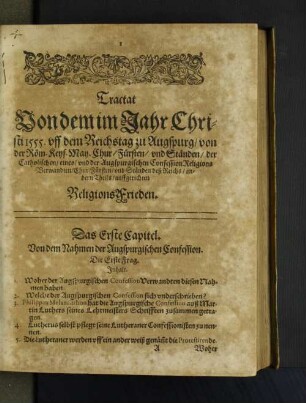 [Das Erste Capitel. - Das Vierdte Capitel.]