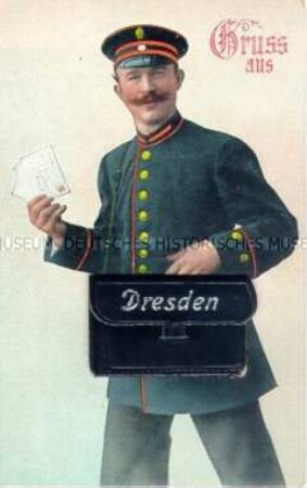 Leporello mit Ansichten von Dresden