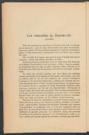 Los miserables de Dostoievski