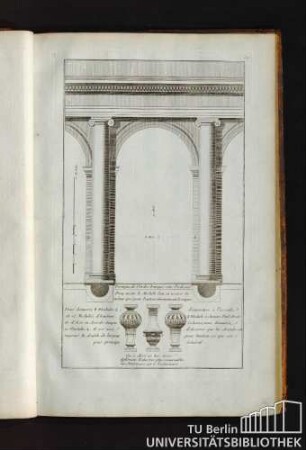 30. Portique de l'Ordre Ionique sans Piedestal.