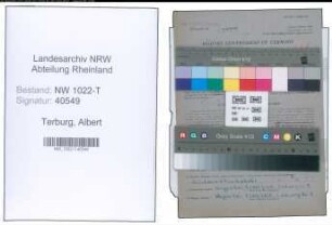 Entnazifizierung Albert Terburg , geb. 17.08.1898 (Dachdecker)