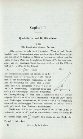 Capitel II. Quadraturen und Rectificationen.