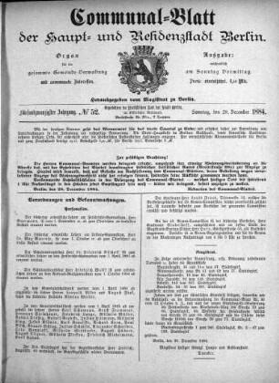 1884,52: No. 52, 28. Dezember 1884