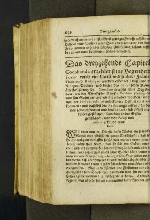 [Das dreyzehende- sibenzehende Capitel.]