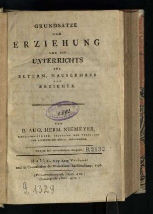 Grundsätze Der Erziehung Und Des Unterrichts Für Eltern, Hauslehrer Und Erzieher