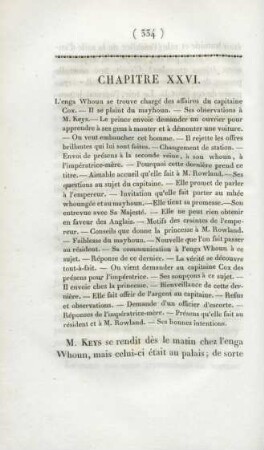 Chapitre XXVI. L'enga Whoun se trouve chargé des affaires du capitaine Cox ...
