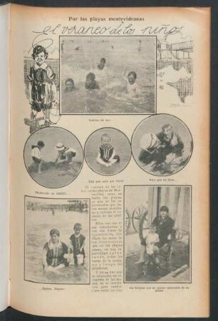 El veraneo de los niños : Por las playas montevideanas
