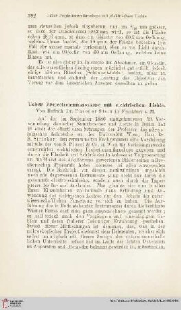 2: Ueber Projectionsmikroskope mit elektrischem Lichte