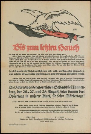 Bis zum letzten Hauch von Mann und Roß