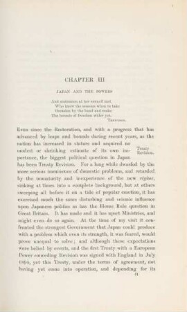 Chapter III. Japan and the Powers