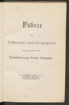 Führer Vallendar und Umgegend