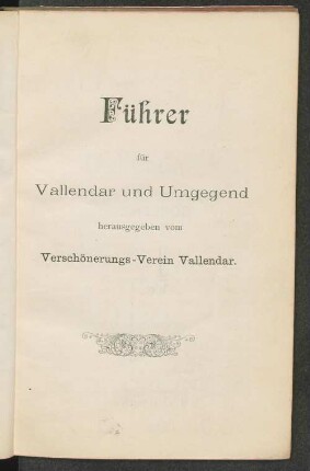 Führer Vallendar und Umgegend