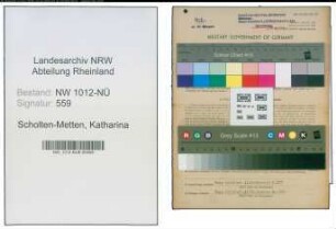 Entnazifizierung Katharina Scholten-Metten , geb. 10.11.1880 (Landwirtin)