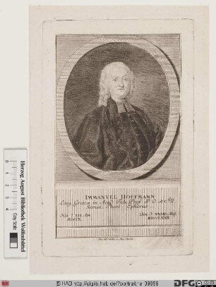 Bildnis Immanuel Hoffmann