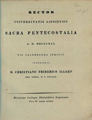 Historiae Collegii Philobiblici Lipsiensis, 4. (1841)