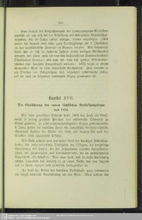 Kapitel XVII. Die Einführung des neuen sächsischen Volksschulgesetzes von 1874