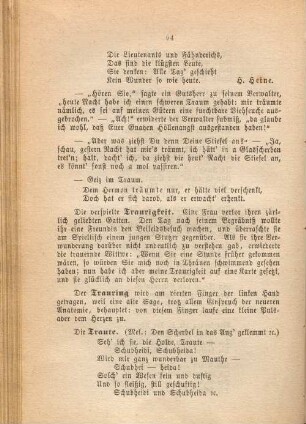 Die verspielte Traurigkeit.