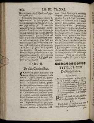 Titulus XXII. De Fideiussoribus