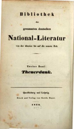 Theuerdank : nebst 6 lithographierten Blättern