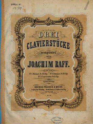 Drei Clavierstücke : op. 126, 3. Capriccietto