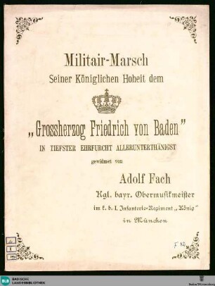 Mitlitair-Marsch - Bad Mus.Ms. F42 : winds, stck; A|b