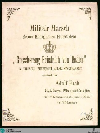 Mitlitair-Marsch - Bad Mus.Ms. F42 : winds, stck; A|b