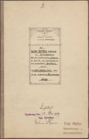 Dietrich, Gustav, Schreiner Anbau für Backofen