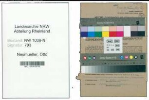 Entnazifizierung Otto Neumueller , geb. 06.11.1888 (Oberstudienrat)