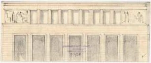 Verwaltungsgebäude der Sächsischen Bauernschaft, Dresden: Ansicht des Vorbaus an der Ammonstraße (Variante)