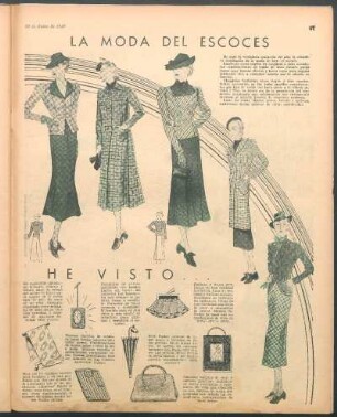 La moda del escoces [Dibujos]