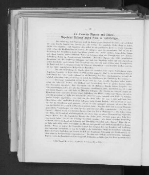 § 5. Versuche Bignons und Thiers'. Napoleons Haltung gegen Polen zu rechtfertigen.