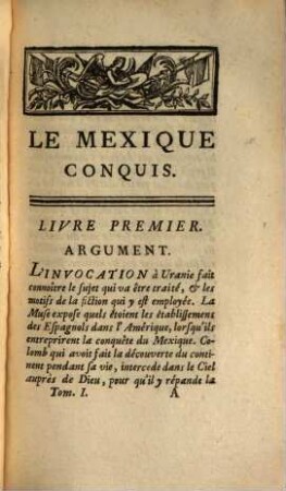 Le Mexique Conquis : Poëme Heroique, 1