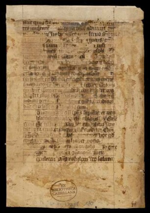 Psalterium feriatum (Fragment)