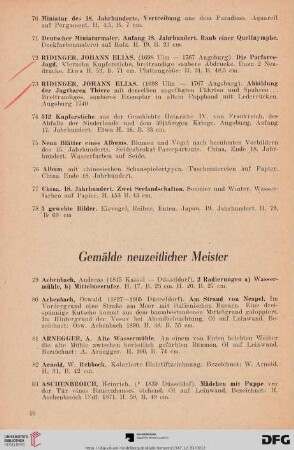 Gemälde neuzeitlicher Meister (Nr. 79 - 223)