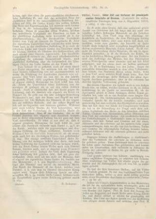 582-585 [Rezension] Völler, Daniel, Ueber Zeit und Verfasser der pseudojustinischen Cahortatio ad Graecos