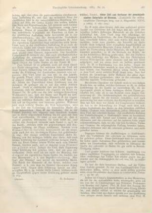 582-585 [Rezension] Völler, Daniel, Ueber Zeit und Verfasser der pseudojustinischen Cahortatio ad Graecos