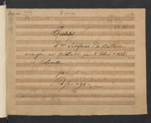 Sinfonie Nr 4 (B-dur). Arr; Strings; B-Dur; LvBWV op. 60; KinB 60; op. 60