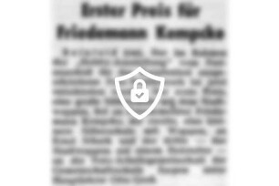 Erster Preis für [Name maskiert]