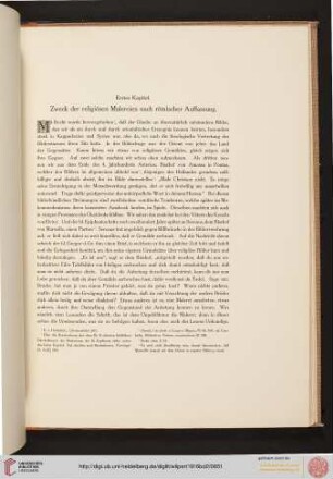 1. Zweck der religiösen Malereien nach römischer Auffassung