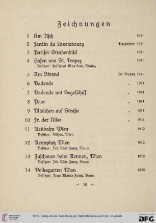 Zeichnungen (Nr. 1-96)