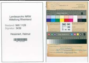 Entnazifizierung Helmut Hessmert , geb. 11.02.1907 (Polizist)