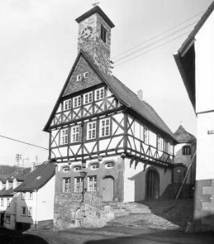 Ehemaliges Rathaus (Fachwerkbau); Ortenberg, Steingasse 1