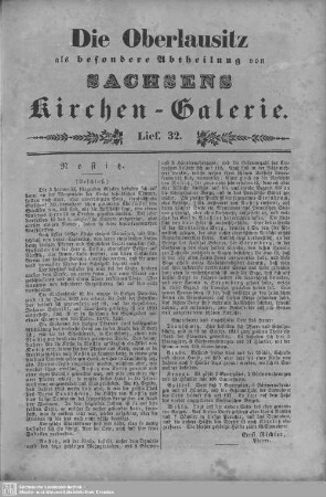 Nostitz (Beschluß), Ostritz, Groß-Hennersdorf : 32. Lieferung