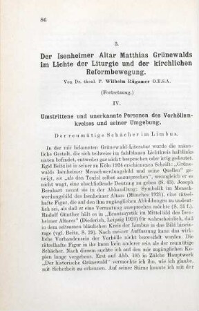 86-102 Der Isenheimer Altar Matthias Grünewalds im Lichte der Liturgie und der kirchlichen Reformbewegung (Fortsetzung)