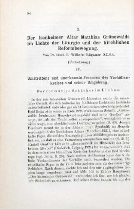 86-102 Der Isenheimer Altar Matthias Grünewalds im Lichte der Liturgie und der kirchlichen Reformbewegung (Fortsetzung)